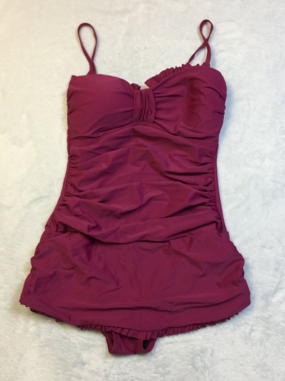 Shore Shapes Swimwear One Piece Size 10 Womans Pink Wireless Retro Pinup Resort